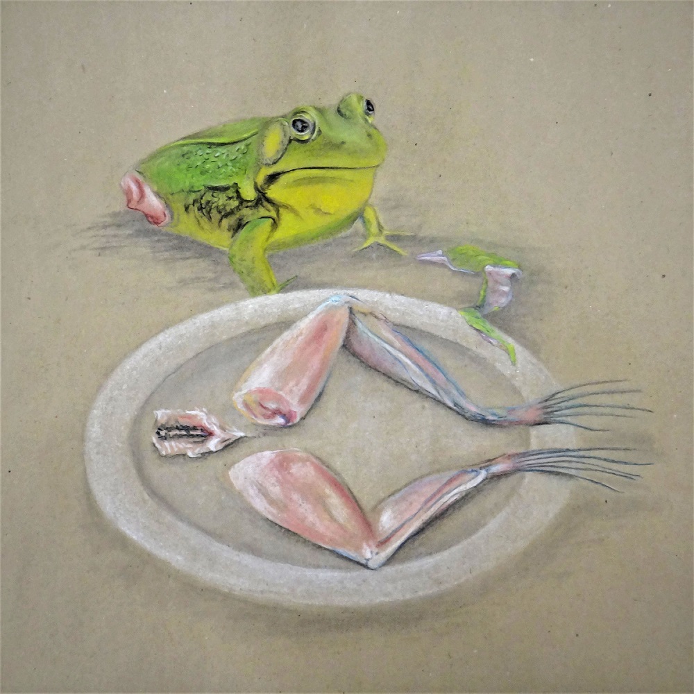 Kunstwettbewerb - Beitrag von Usch Quednau - what people eat